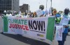 CSDevNet Members leading the Peoples Climate March in Lima